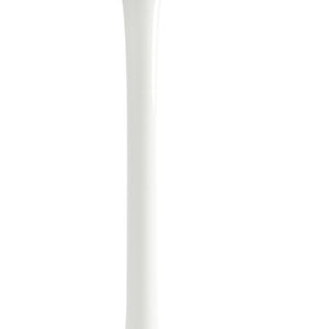 32" White Rounded Fiberglass and Metal Bar Table