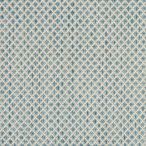 9' X 12' Aqua And Ivory Indoor Outdoor Area Rug