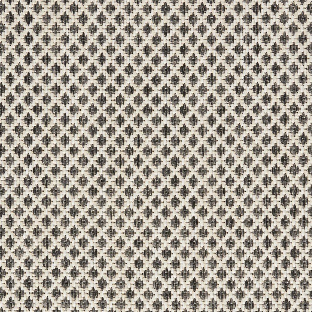 8' Charcoal Square Geometric Power Loom Area Rug