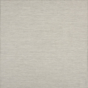 8' Silver Square Geometric Power Loom Area Rug