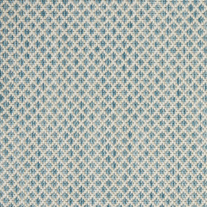 8' X 10' Aqua And Ivory Indoor Outdoor Area Rug