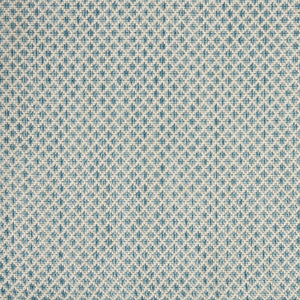 8' X 10' Aqua And Ivory Indoor Outdoor Area Rug