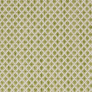 7' X 10' Green And Ivory Indoor Outdoor Area Rug