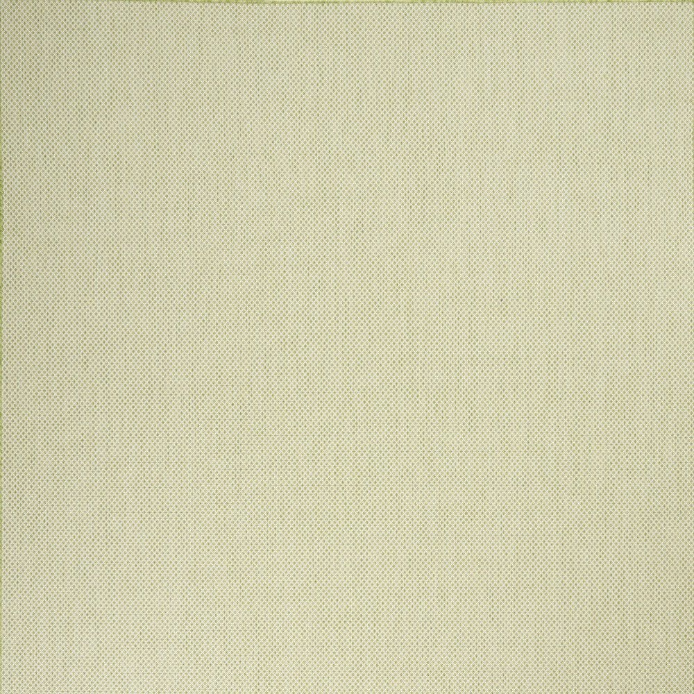 7' X 10' Green And Ivory Indoor Outdoor Area Rug