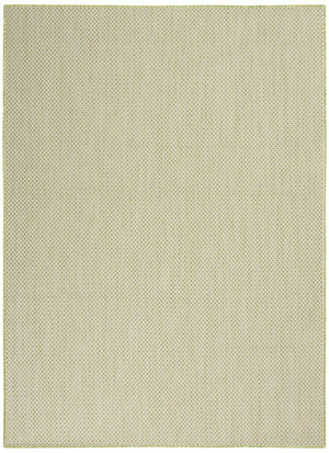 4' X 6' Green Geometric Power Loom Area Rug
