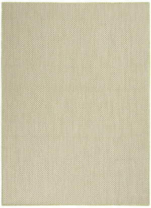 4' X 6' Green Geometric Power Loom Area Rug