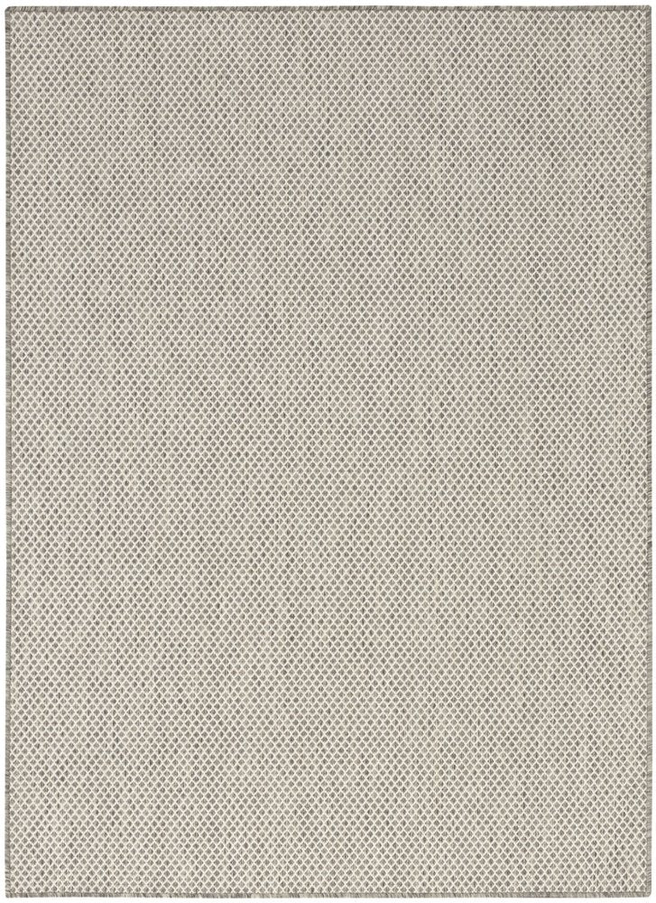5' X 7' Ivory Geometric Power Loom Area Rug