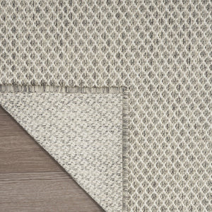5' X 7' Ivory Geometric Power Loom Area Rug