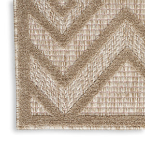7' X 10' Beige Indoor Outdoor Area Rug