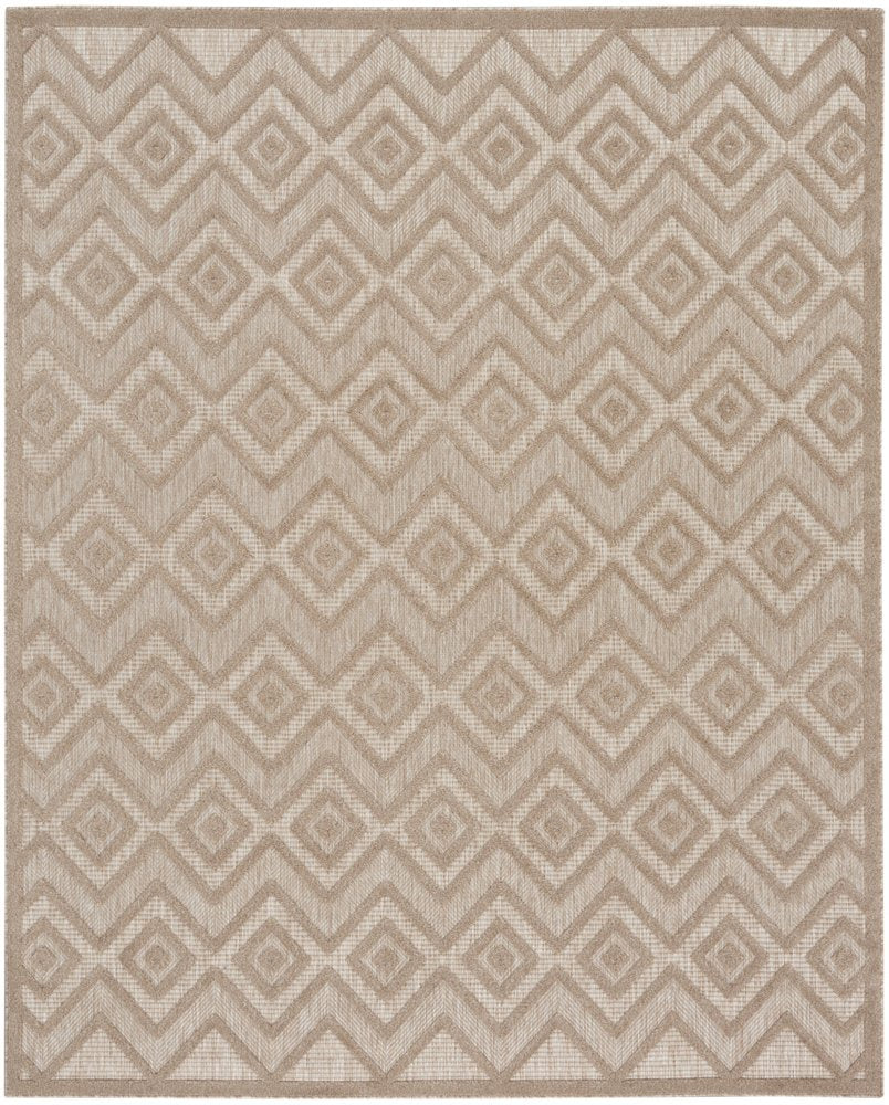 7' X 10' Beige Indoor Outdoor Area Rug