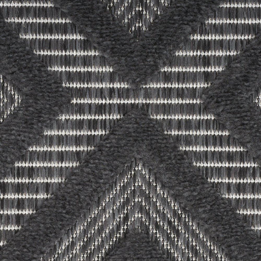 7' X 10' Black Indoor Outdoor Area Rug