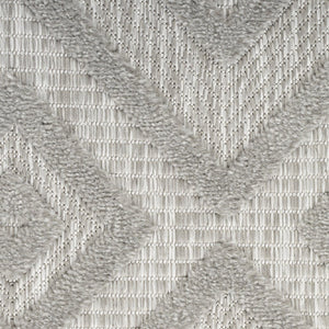 8' X 10' Gray Indoor Outdoor Area Rug