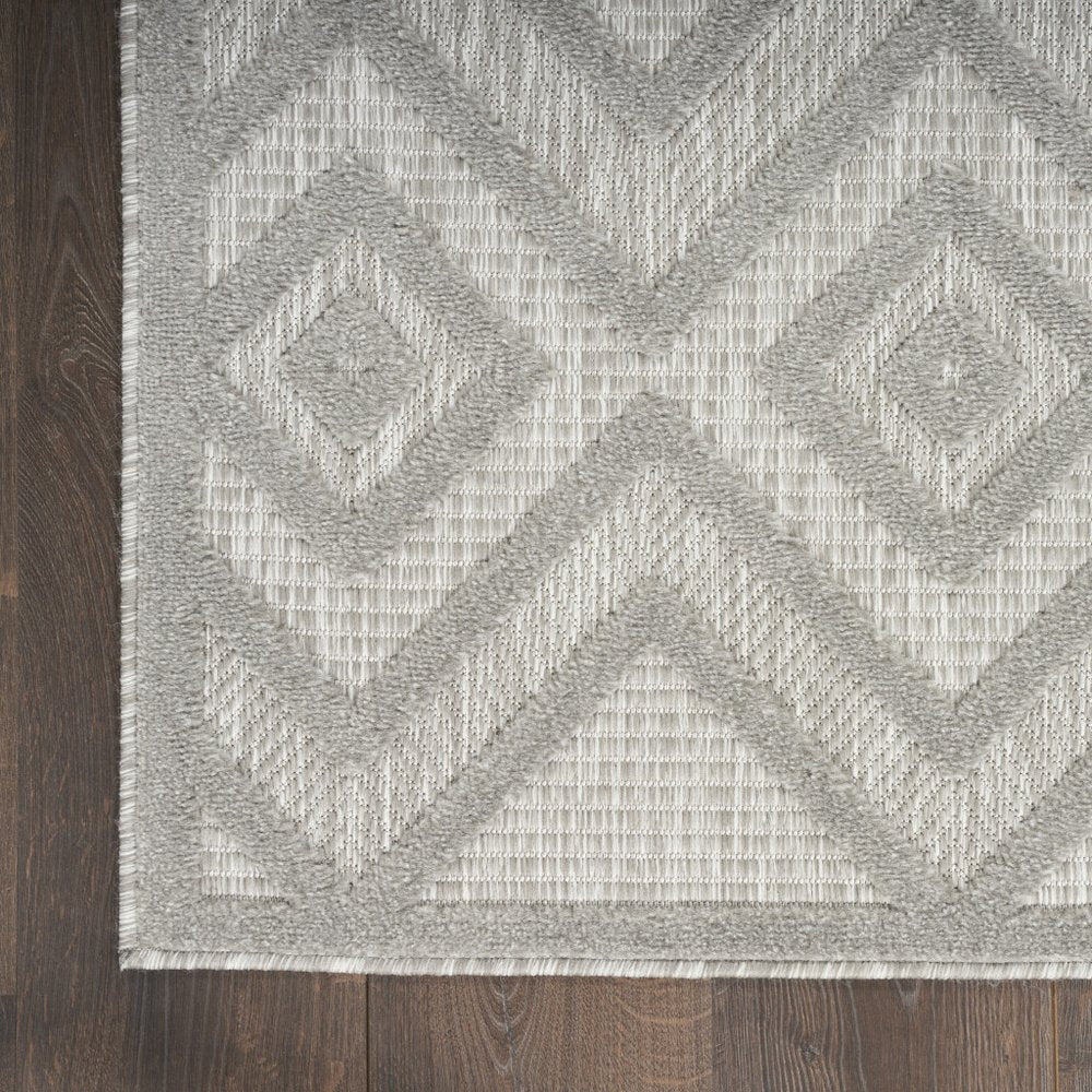 8' X 10' Gray Indoor Outdoor Area Rug