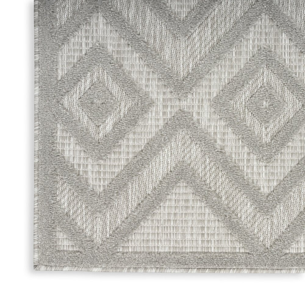 8' X 10' Gray Indoor Outdoor Area Rug