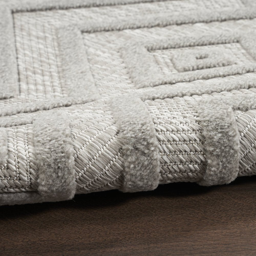 8' X 10' Gray Indoor Outdoor Area Rug