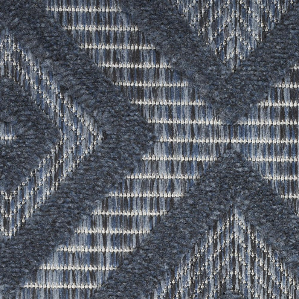 8' X 10' Navy Blue Indoor Outdoor Area Rug
