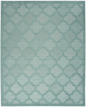 8' X 10' Aqua Indoor Outdoor Area Rug