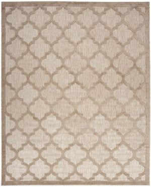 8' X 10' Beige Indoor Outdoor Area Rug