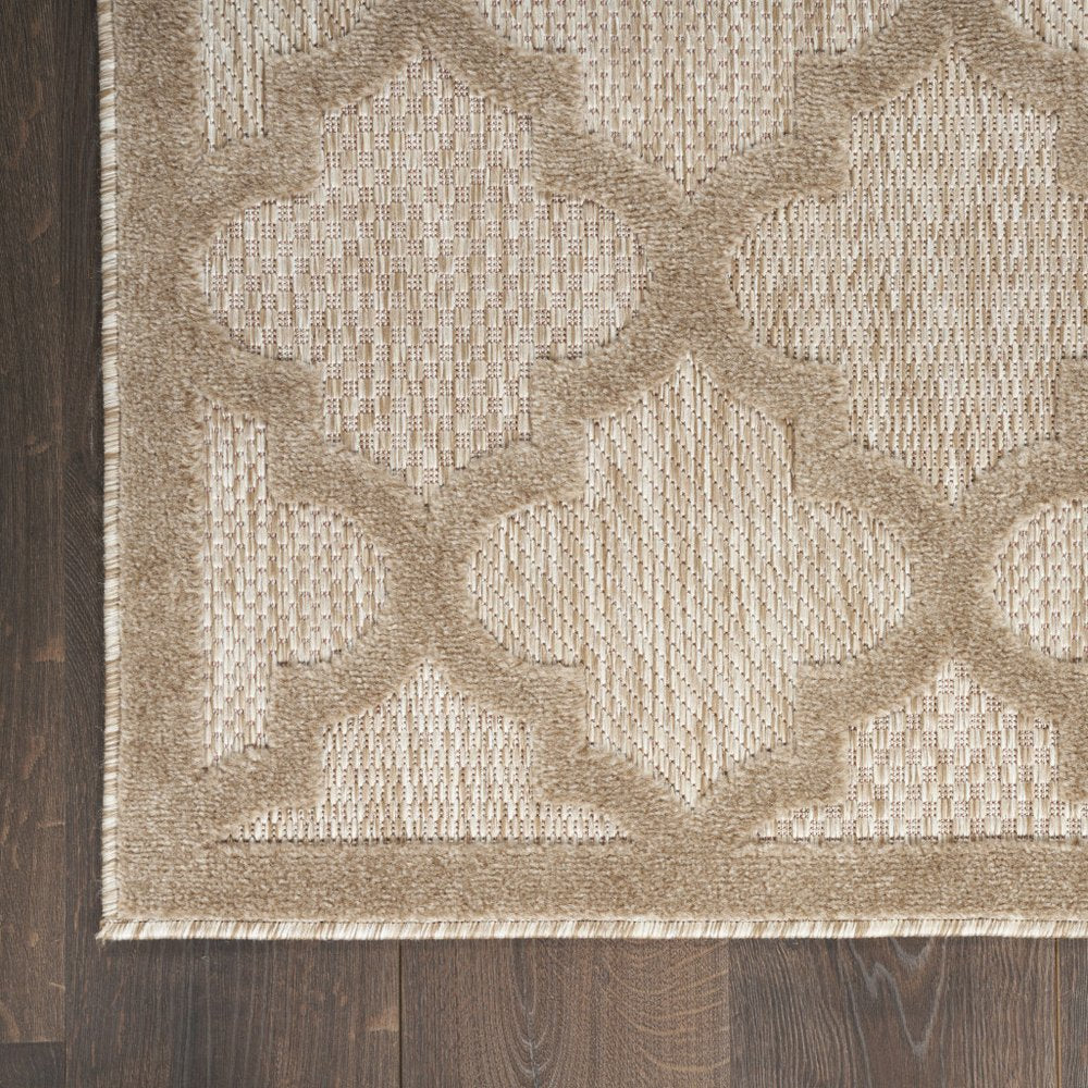 8' X 10' Beige Indoor Outdoor Area Rug