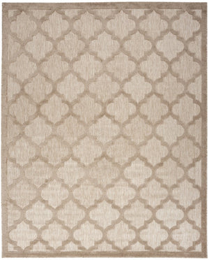 8' X 10' Beige Indoor Outdoor Area Rug