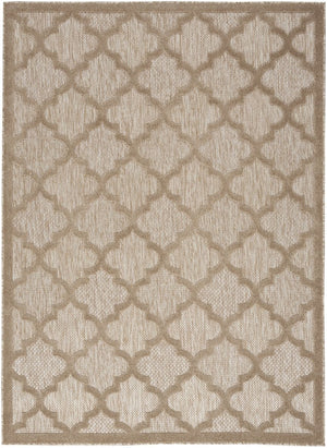 6' X 9' Beige Geometric Flatweave Area Rug