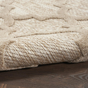 9' X 12' Beige Indoor Outdoor Area Rug