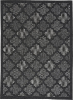 6' X 9' Charcoal and Gray Indoor Outdoor Area Rug