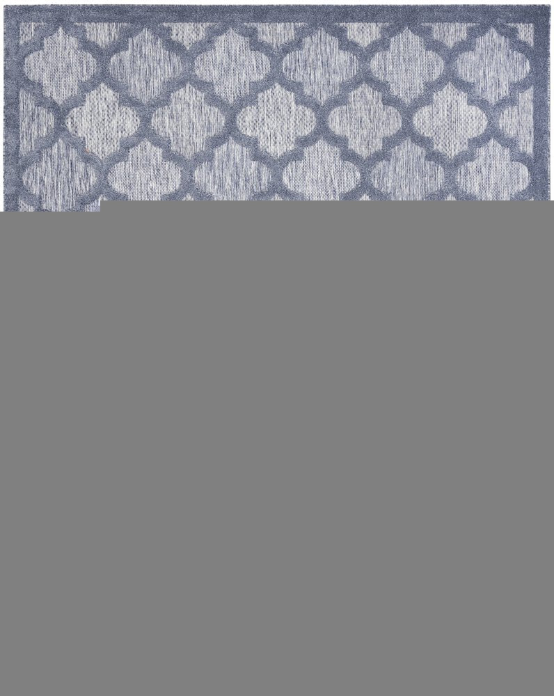 8' X 10' Blue Indoor Outdoor Area Rug