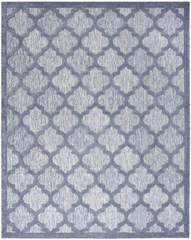 7' X 10' Blue Indoor Outdoor Area Rug