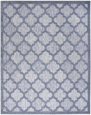 7' X 10' Blue Indoor Outdoor Area Rug