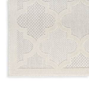 6' X 9' Cream Geometric Flatweave Area Rug