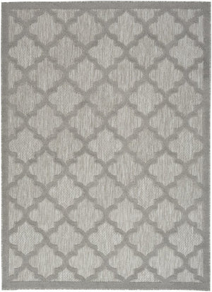 6' X 9' Gray Geometric Flatweave Area Rug