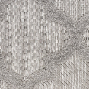 7' X 10' Gray Indoor Outdoor Area Rug