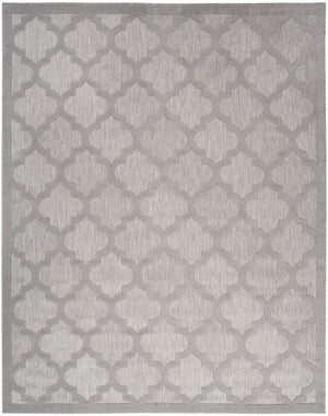 8' X 10' Gray Indoor Outdoor Area Rug
