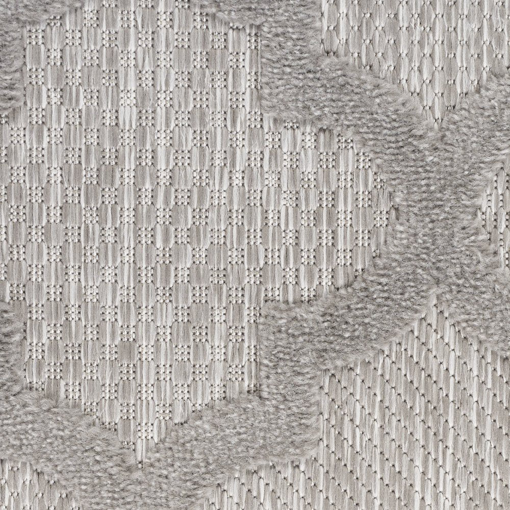 8' X 10' Gray Indoor Outdoor Area Rug