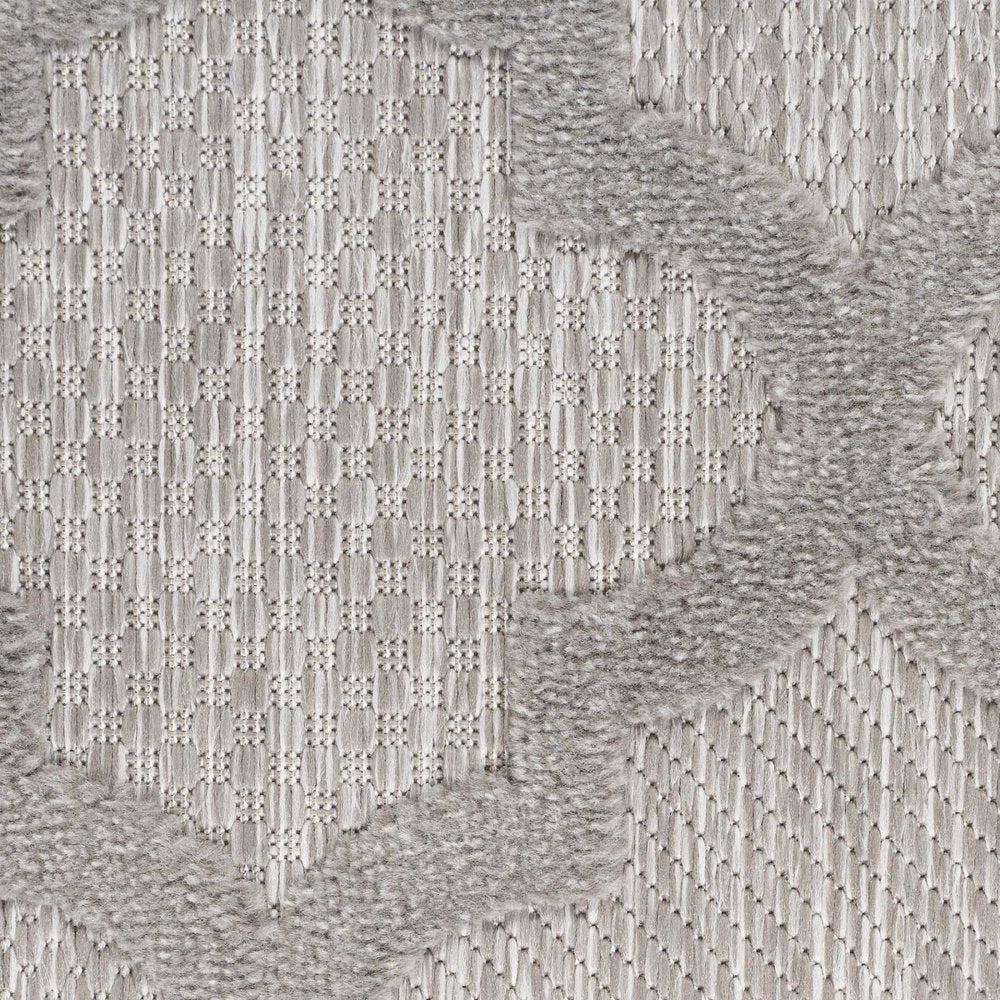 8' X 10' Gray Indoor Outdoor Area Rug