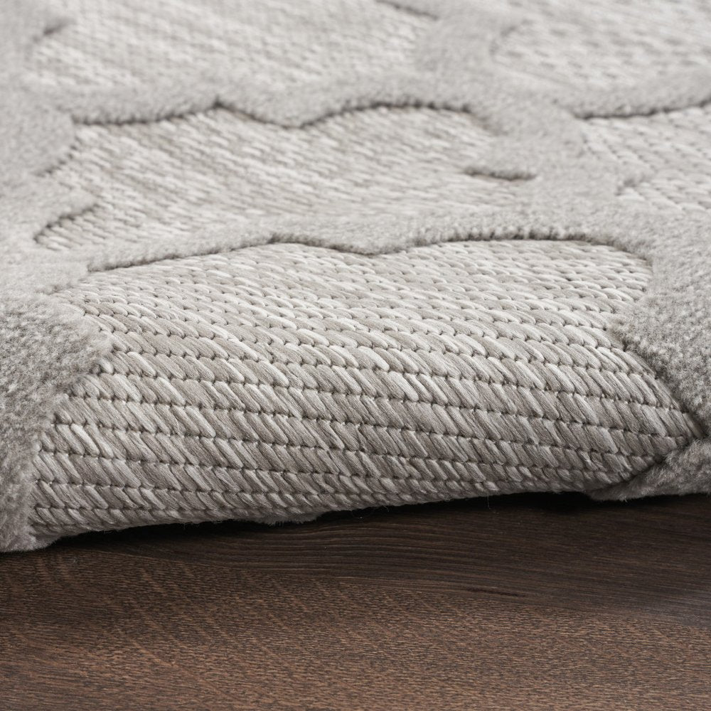 8' X 10' Gray Indoor Outdoor Area Rug