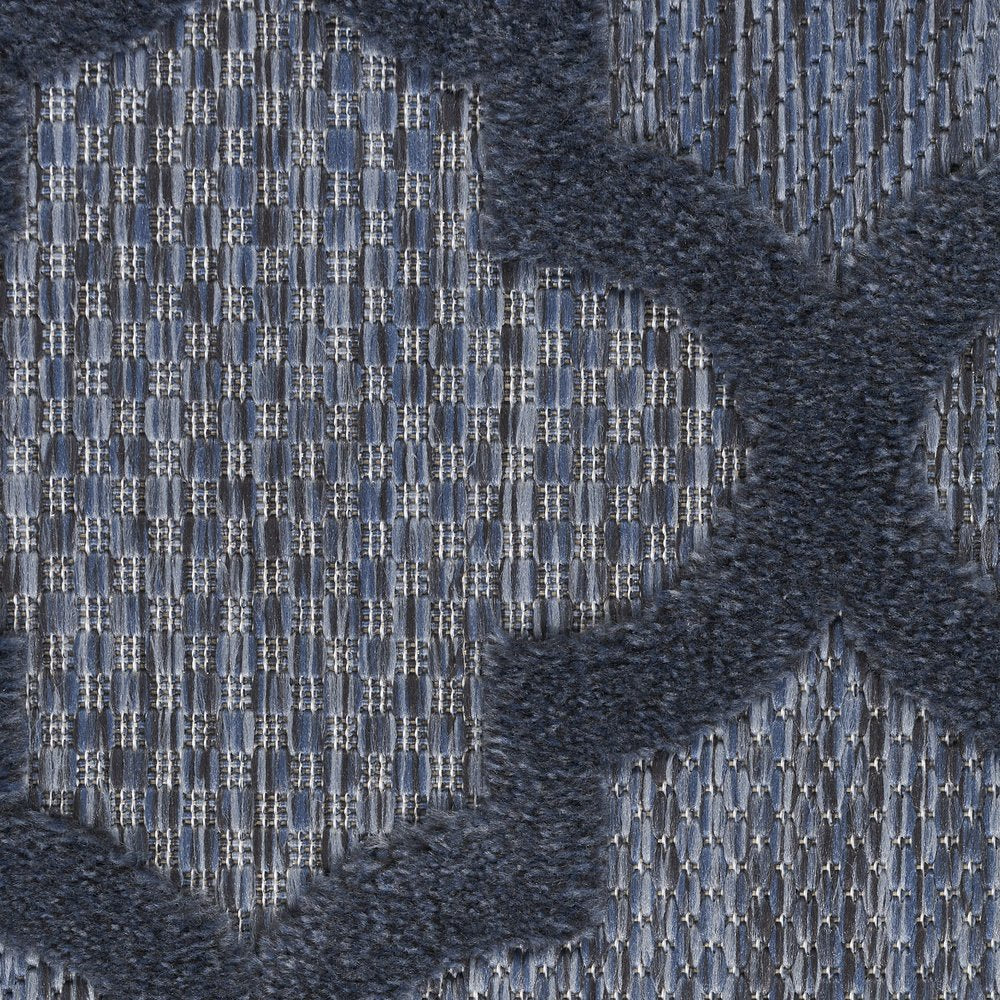 7' X 10' Navy Blue Indoor Outdoor Area Rug