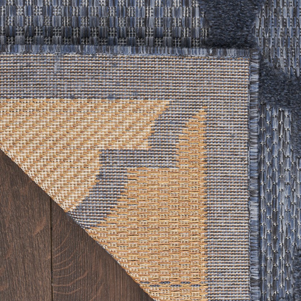 7' X 10' Navy Blue Indoor Outdoor Area Rug