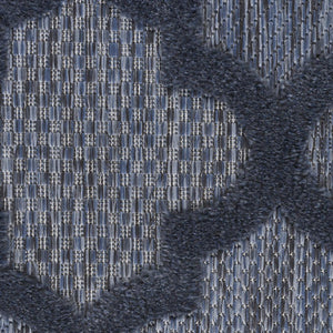 8' X 10' Navy Blue Indoor Outdoor Area Rug