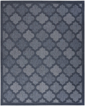 8' X 10' Navy Blue Indoor Outdoor Area Rug