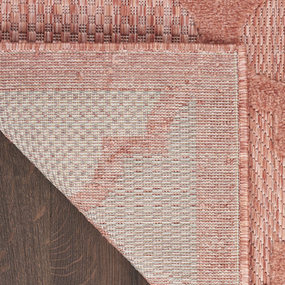 8' X 10' Orange Indoor Outdoor Area Rug