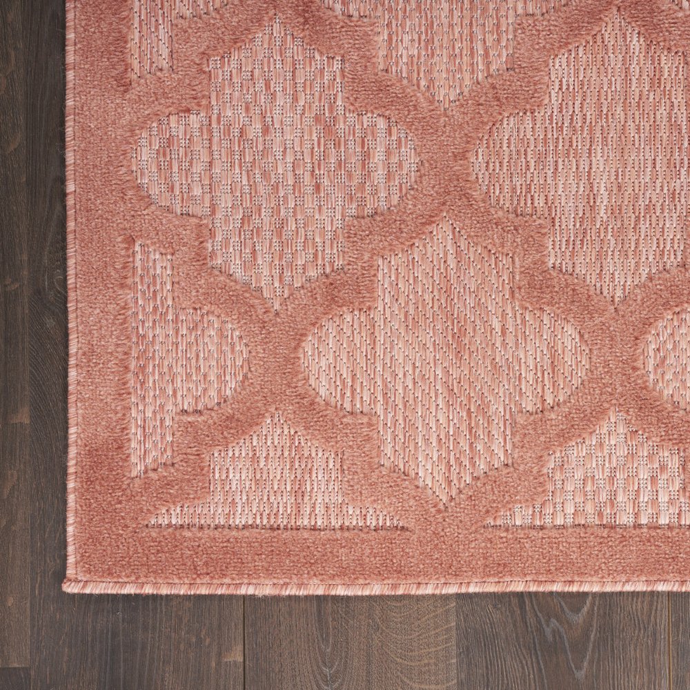 7' X 10' Orange Indoor Outdoor Area Rug
