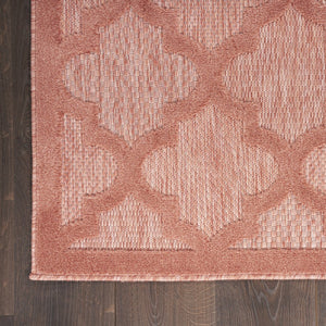 7' X 10' Orange Indoor Outdoor Area Rug