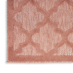 7' X 10' Orange Indoor Outdoor Area Rug