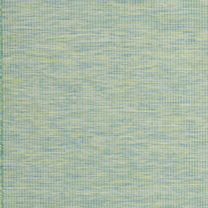 10' X 14' Blue And Green Indoor Outdoor Area Rug