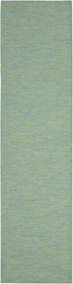 12' Blue Power Loom Runner Rug