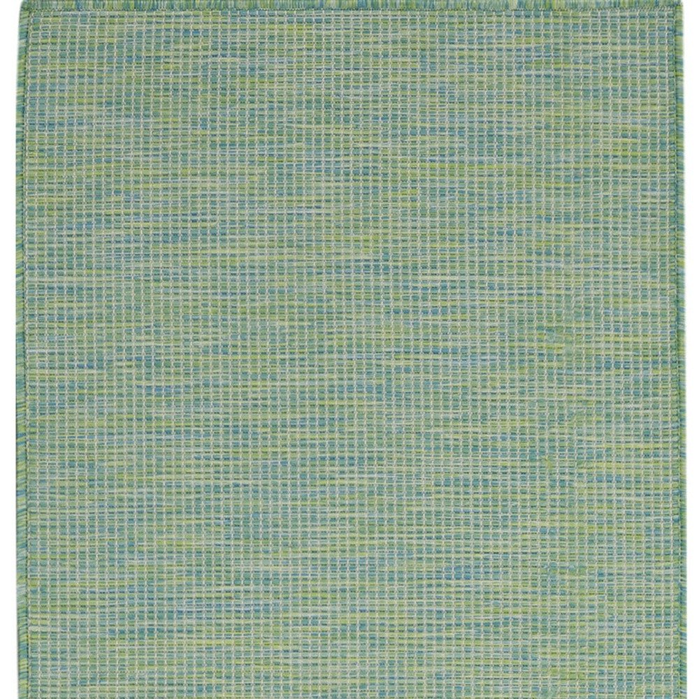 8' Blue Power Loom Runner Rug