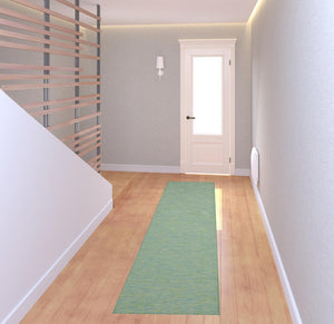 8' Blue Power Loom Runner Rug