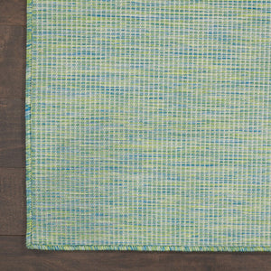 4' X 6' Blue Indoor Outdoor Area Rug